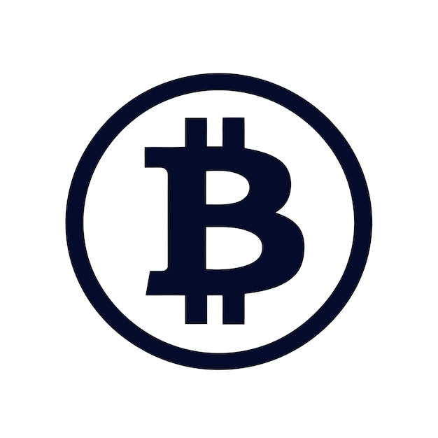 Vector vector libre de bitcoin logotipo de criptografía símbolo de la etiqueta del icono