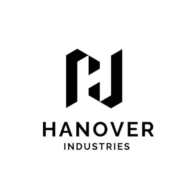 Vector libre en blanco y negro moderno logotipo inicial H