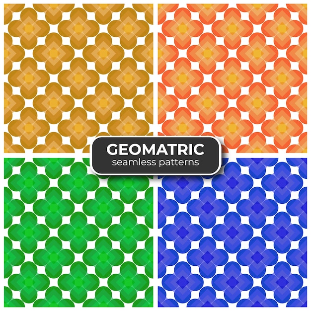 Vector libre colorido geométrico de patrones sin fisuras de fondo