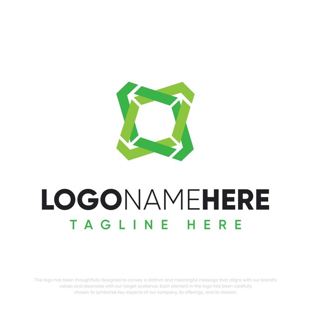 Vector libre conjunto de vector de ideas de diseño de logotipo de empresa