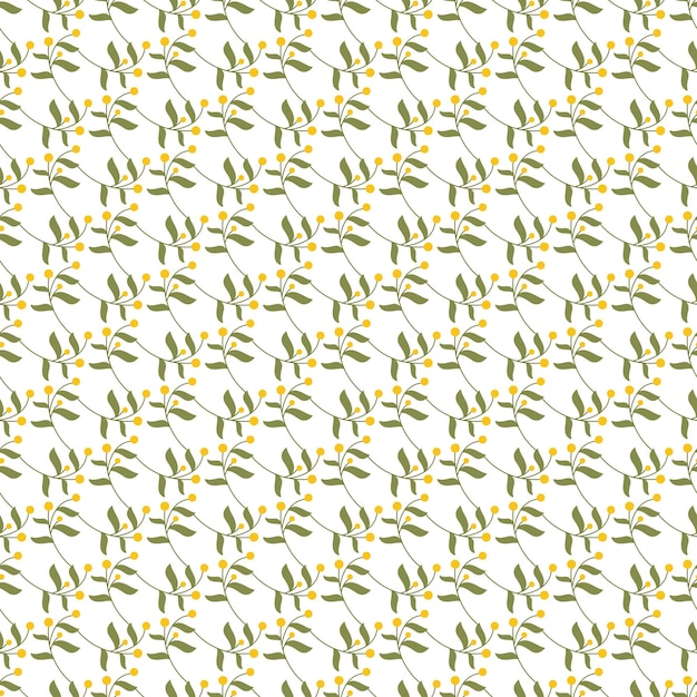 Vector libre dibujado a mano con colores pequeños patrones de flores