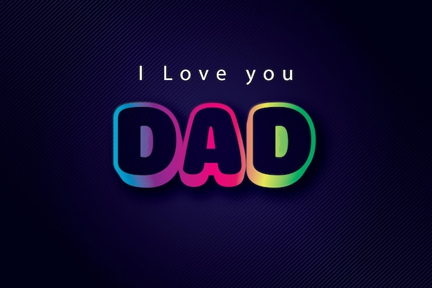 Vector libre editable DAD efecto de texto efecto de texto 3d