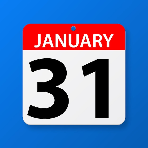 Vector libre fechas de enero en calendario vectorial de diseño plano