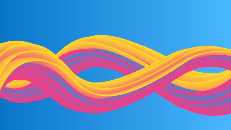 Vector libre fondo azul de Memphis con elementos de semitono y línea