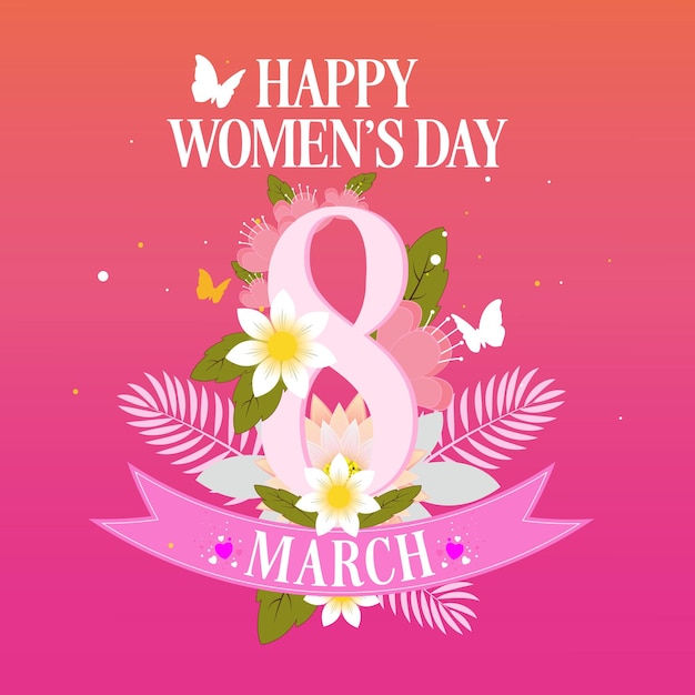 Vector libre el fondo del día internacional de la mujer