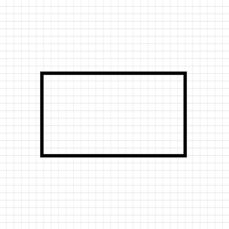 Vector vector libre forma de rectángulo geométrico en un vector de fondo blanco