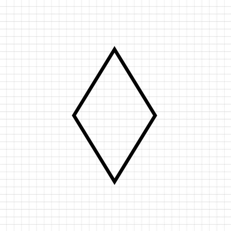 Vector vector libre forma de rombo de estiramiento geométrico en un vector de fondo blanco
