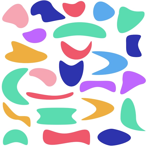 Vector libre de formas abstractas de colores