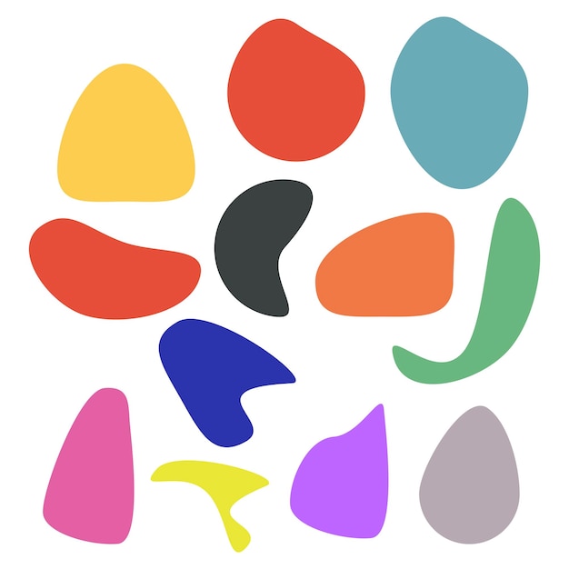 Vector libre de formas abstractas de colores