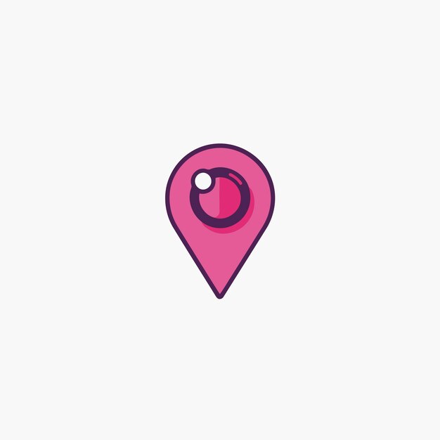 Vector libre geotag dirección ubicación localizador etiqueta favicon icono logotipo símbolo