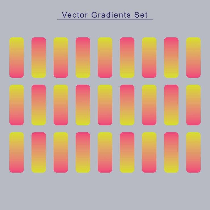 Vector vector libre gradiente de color naranja rosa colección de plato de fondo de patrón