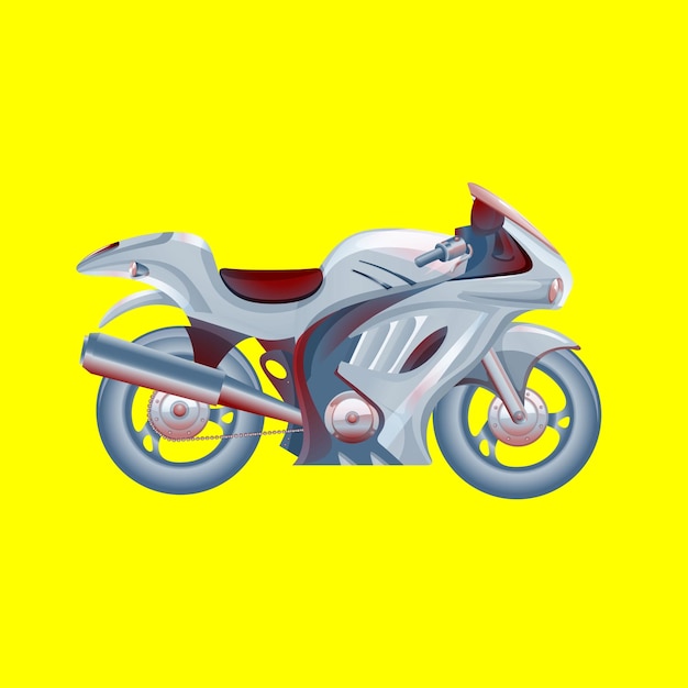 Vector vector libre grandes ilustraciones planas de imágenes prediseñadas coloridas de motocicletas aisladas de varios tipos de motocicletas