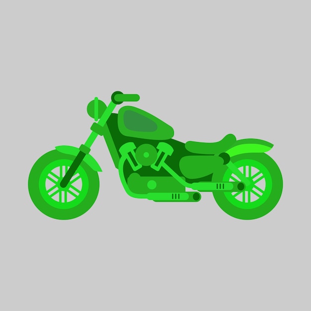 Vector libre grandes ilustraciones planas de imágenes prediseñadas coloridas de motocicletas aisladas de varios tipos de motocicletas