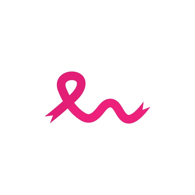 Vector libre del logotipo de la cinta del cáncer de mama