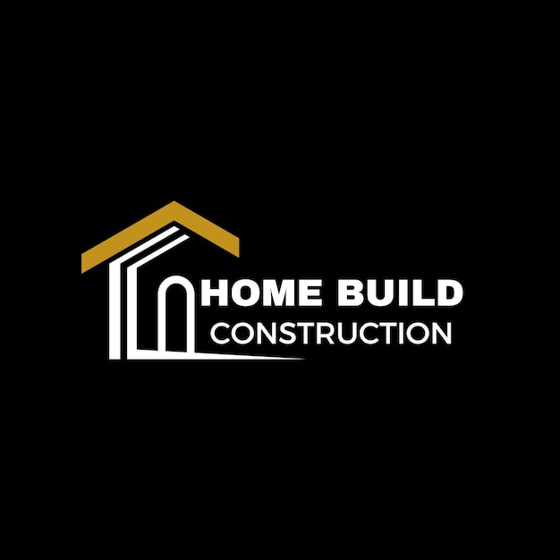 Vector libre logotipo de construcción elegante de la casa