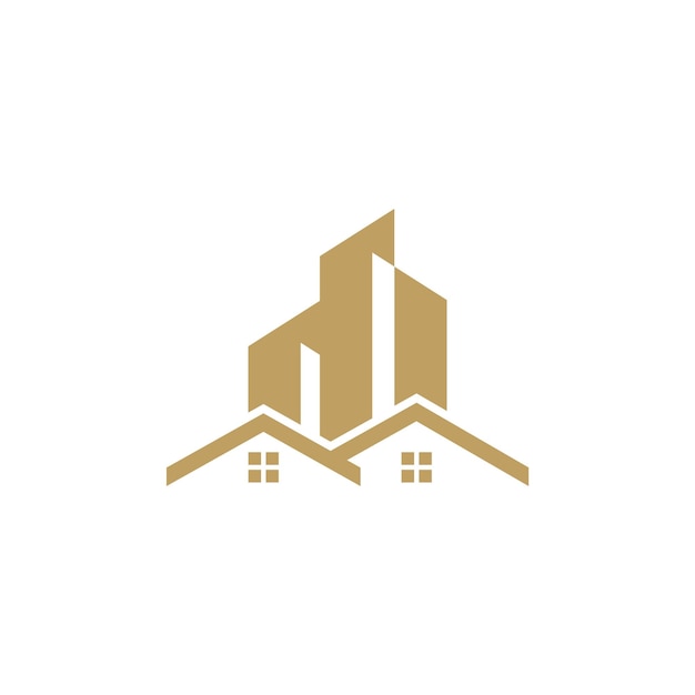 Vector libre del logotipo creativo de bienes raíces