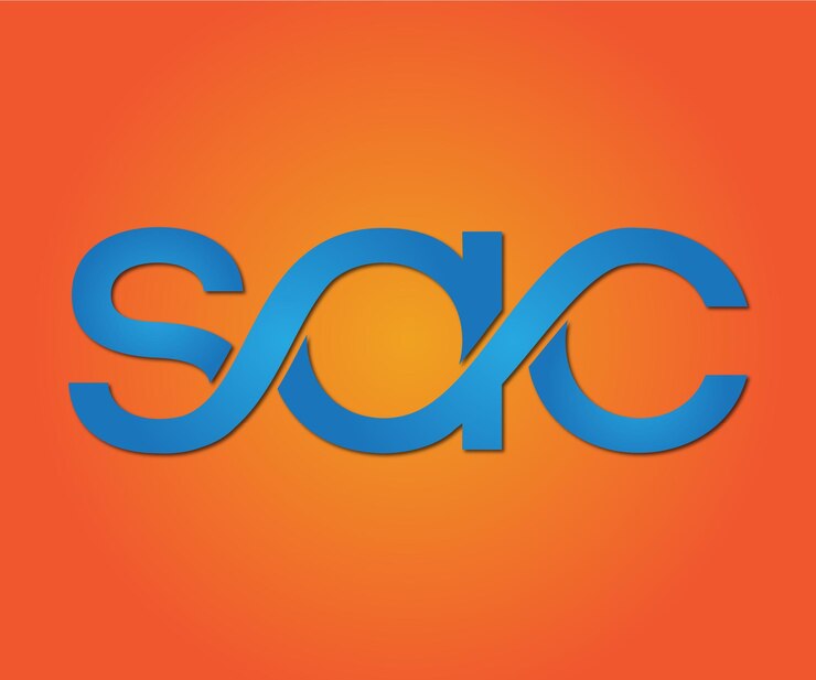 Vector vector libre del logotipo de la marca de palabra sac letter