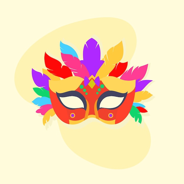 Vector libre de máscaras de moda de carnaval