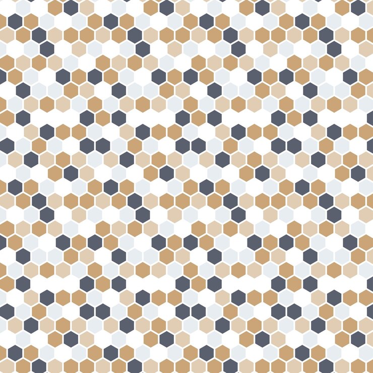 Vector vector libre de patrón hexagonal en nido de miel