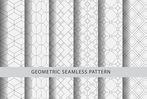 vector libre de patrones sin fisuras patrón geométrico elementos abstractos