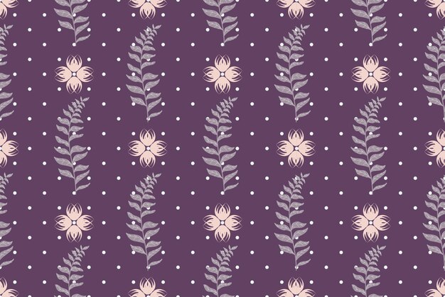 Vector libre de patrones de fondo de papel tapiz de diseño gráfico hojas de plantas de flores rojas verdes