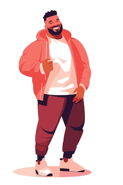 Vector libre personas afroamericanas ropa casual