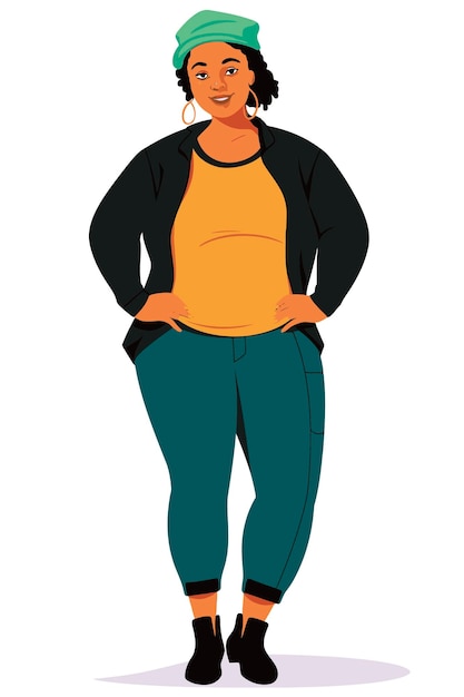 Vector libre personas afroamericanas ropa casual