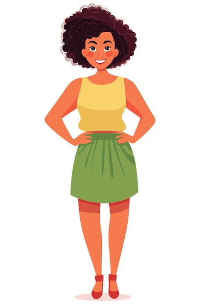 Vector libre personas afroamericanas ropa casual