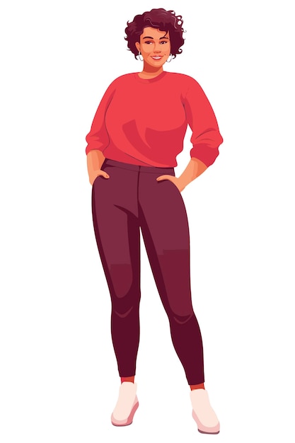 Vector libre personas afroamericanas ropa casual