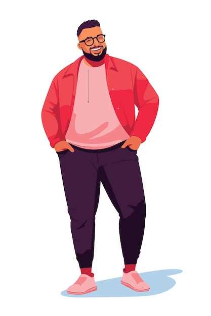 Vector libre personas afroamericanas ropa casual