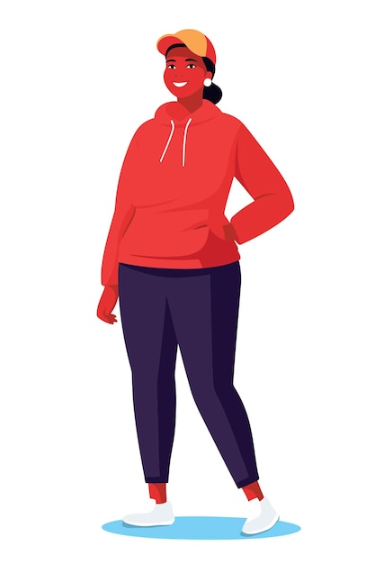 Vector libre personas afroamericanas ropa casual