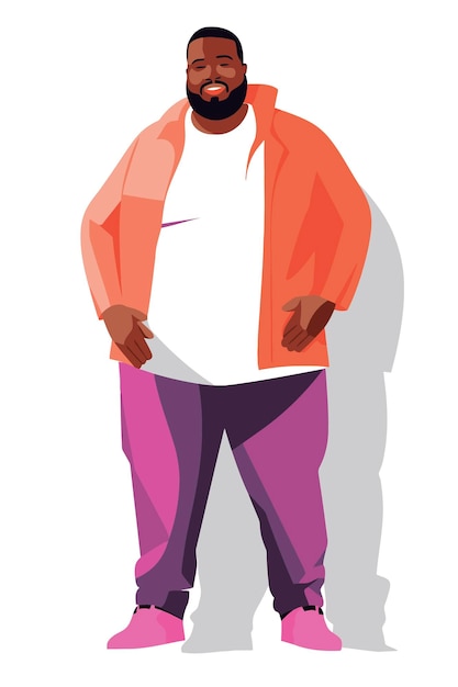 Vector libre personas afroamericanas ropa casual