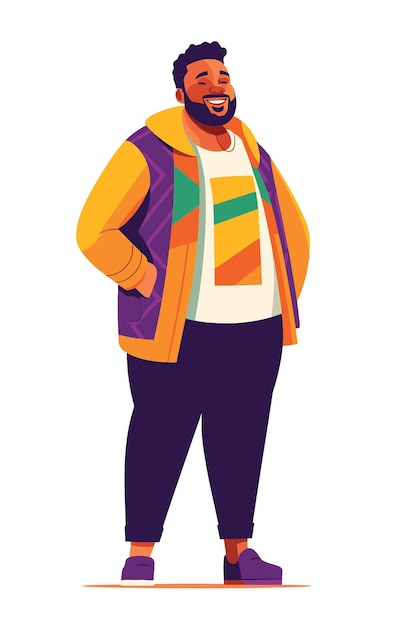 Vector libre personas afroamericanas ropa casual