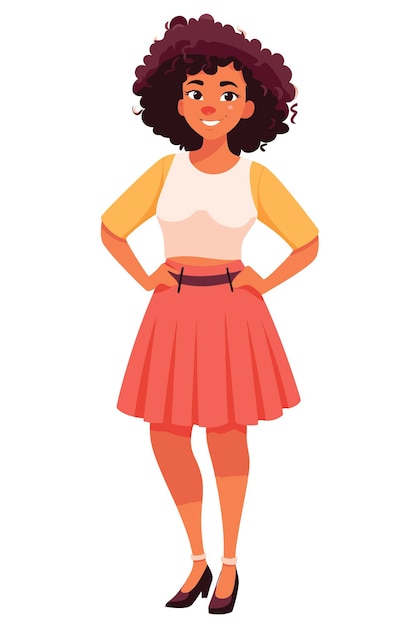 Vector libre personas afroamericanas ropa casual