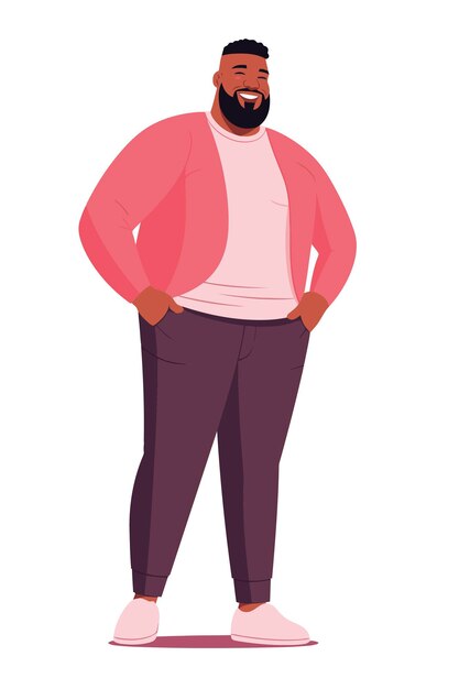 Vector libre personas afroamericanas ropa casual