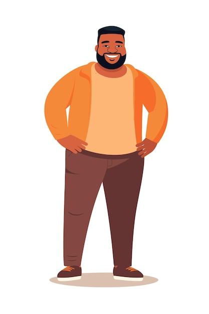 Vector libre personas afroamericanas ropa casual