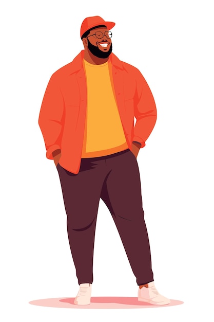Vector libre personas afroamericanas ropa casual