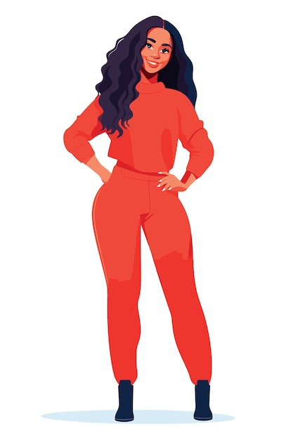 Vector libre personas afroamericanas ropa casual