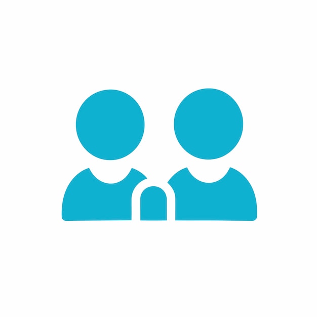 Vector libre personas grupo amigo símbolo icono etiqueta pegatina