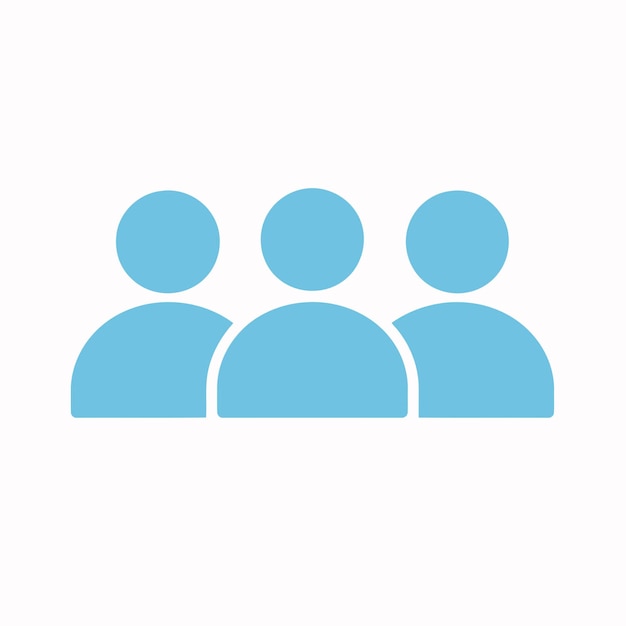 Vector libre personas grupo amigo símbolo icono etiqueta pegatina
