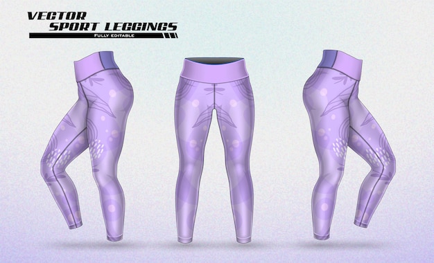 Vector vector libre polainas pantalones deporte moda pantalones