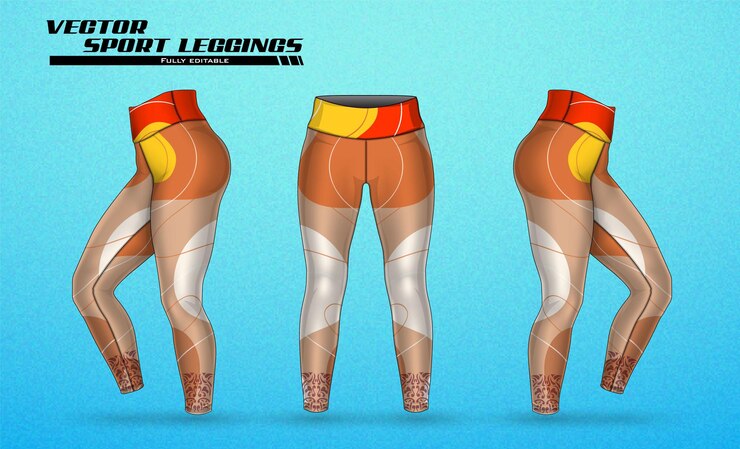 Vector vector libre polainas pantalones deporte moda pantalones