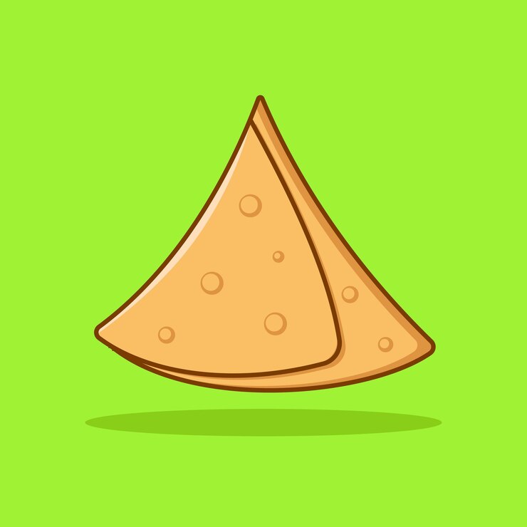Vector vector libre samosa comida dibujos animados vector icono ilustración comida icono concepto aislado