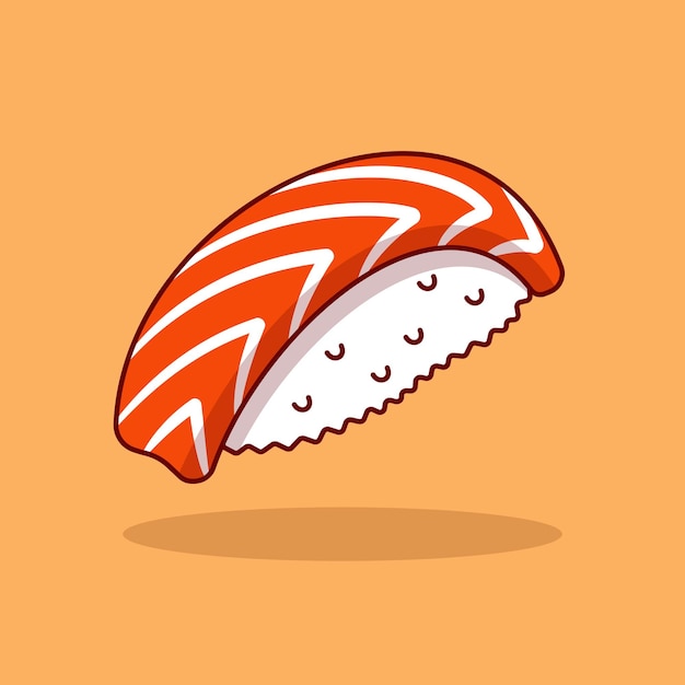 Vector libre sushi comida dibujos animados vector icono ilustración comida icono concepto aislado