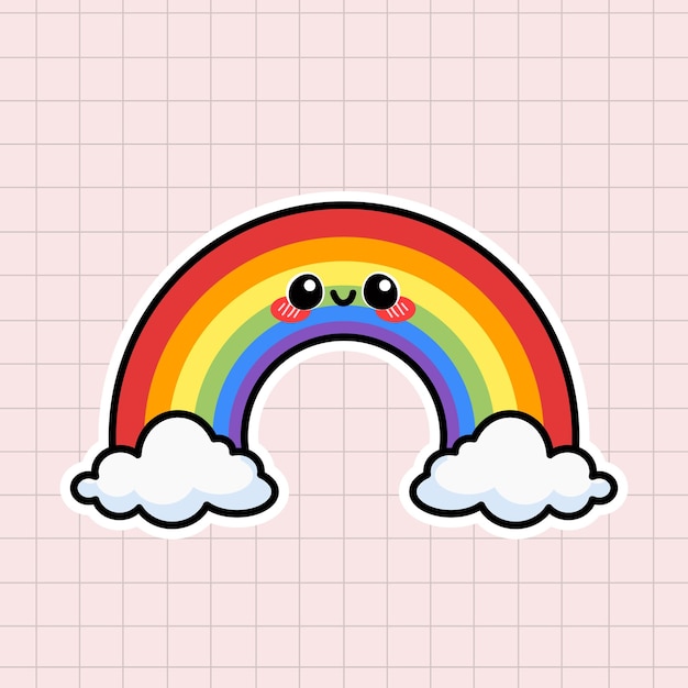 Vector lindo arco iris