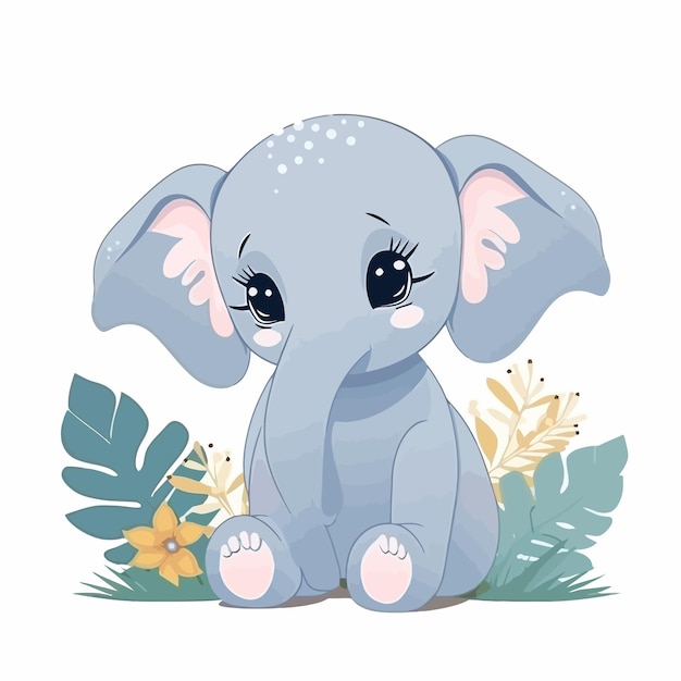 Vector lindo de elefante