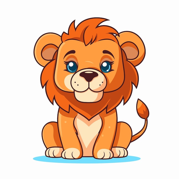 Vector lindo del logotipo del león