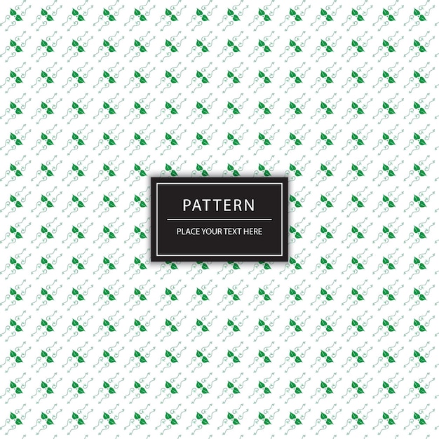 Vector lindo patrón floral plateado sobre un fondo blanco.