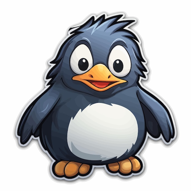 vector lindo pingüino