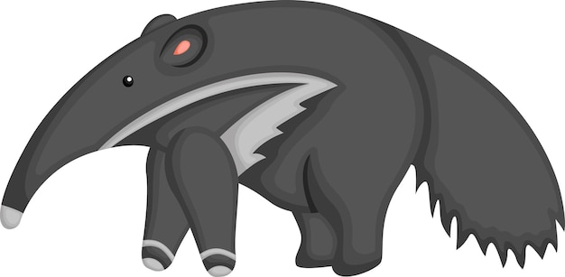 Un vector de un lindo tapir